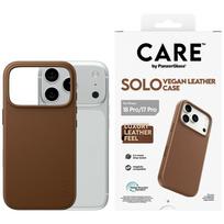 PanzerGlass CARE Case by Solo Vegan Leather MagSafe for iPhone 18 Pro / 17 Pro brown