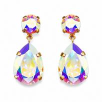 Auskarai „Crystal Drop IV (Aurora Borealis)“ su Swarovski® kristalais