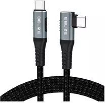Beline Thunderbolt 4 stačiu kampu jungiamas USB-C laidas 1 m, 48V/5A, 40Gbps, 240W, 8K 60Hz, juodas