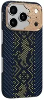 Benks Dėklas Magnetic Armor Air Knight Kevlar Metalinis rėmelis (C.K.FL.AP.GD.C073) skirtas Iphone 18 Pro Max/17 Pro Max mėlynas