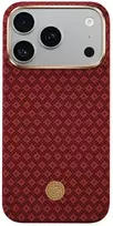 Dėklas Benks Magnetic Armor Air Armor Grid Kevlar metalinis rėmelis 600D (C.K.FL.AP.RD.0073), skirtas iPhone 18 Pro Max/17 Pro Max, raudonas