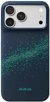 Dėklas PITAKA Edge Milky Way Galaxy 2.0, skirtas iPhone 18 Pro Max / 17 Pro Max, Nearfield Mėlyna