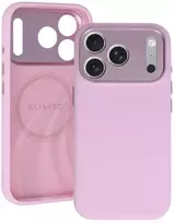 Liavec Silk Shield dėklas su metaliniu kameros rėmeliu, skirtas iPhone 18 Pro Max/17 Pro Max, rožinis