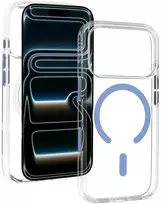 Liavec Pure dėklas su kameros valdymo mygtuku, skirtas iPhone 18 Pro/17 Pro, šviesiai mėlynas