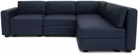 Citysofa 4 vietų kampinė modulinė sofa GRACIA - Tamsiai mėlyna