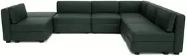 Citysofa U formos modulinė sofa GRACIA 160x340x230 cm - Žalia