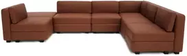 Citysofa U formos modulinė sofa GRACIA 160x340x230 cm - Terakota