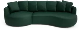 Citysofa 4 vietų kairioji kampinė sofa Belleville - Žalia