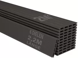 Juskys WPC terasos lentos, 2 m², pilkas