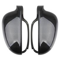 2pcs for VW Golf 5 MK5 Jetta 2006-2011 Side Wing Mirror Cover Car RearView Mirror Case Carbon Fiber black