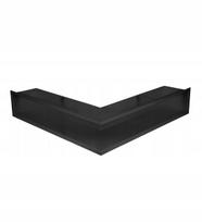 Hitze luft išėjimo grotelės juodos spalvos Slim Elegance 12x56x56 (juodos, kampinės)