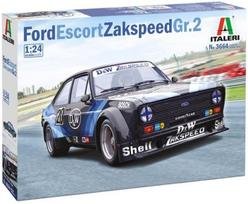 Italeri 3664s - 1:24 Ford Escort Zakspeed Size 2 D&w konstravimo rinkinys, statinis modelis, rankdarbiai, hobis, klijavimas, plastikinis rinkinys, detalus mėlynas, It3664, įvairiaspalvis, vidutinis