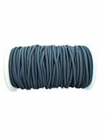 Patvari guminė virvė, elastinė juosta, 10 mm, juoda, 100 m