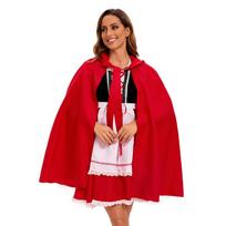 Little Red Riding Hood stage costume adult fairy tale cosplay costume M red