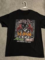 2022 The Stadium Tour Motley Crue Def Leppard Poison T-Shirts Unisex T-Shirt L gray