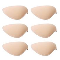 3 poros putplasčio pečių pagalvėlės moterims vyrams Įstatomos didelio tankio kempinės pagalvėlės su lipniomis juostelėmis, kvėpuojantis pečių stipriklis beige