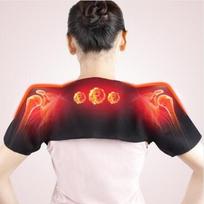 Magnetic Therapy Self Heating Shoulder Pad Belt for Pain Relief Muscle Relaxation Health Care Thermal Protector S red