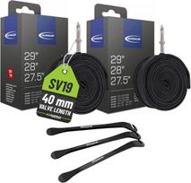 Schwalbe Sv 19 dviračio vidinė padanga 27.5 28 29 colių Sv 40 mm (40/62-584/635) + 3 Mszweirad padangų montavimo svirtys, 2 vnt.