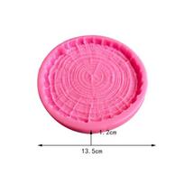 3D Tree Stump Fondant Mold Wood Bark Texture Impression Lace Mat Cake Border Decorating Tools Sugarcraft Supplies Cupcake Topper gray