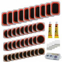 108pcs Parts Bicycle Tire Repair Kit, Tire Repair Kit for Motorcycles Off-road Vehicles Inner Tire Air Chamber Repair Tools Kit 44PCS gray