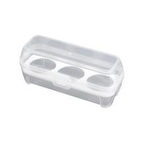 1PC Outdoor Shockproof Egg Storage Box Portable Camping Shatterproof Egg Tray Home Plastic Protection Box Travel Shatterproof white