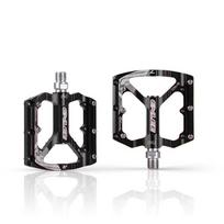 ENLEE Bicycle Pedal One-Piece CNC Aluminum Alloy Ultralight Seal Du Bearing BMX Mtb Bicycle Pedals Accessories CR-2 black black