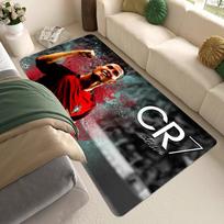 Portugalijos Futbolo C-CR7 Grindų Kilimėlis Vonios Kilimėlis Vaikų Kambario Miegamojo Dekoras Balkono Neslystantis Durų Kilimėlis Svetainės Sveikinimo Kilimas 40cm x 60cm gray