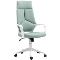 Fabric Office Chair with Rocking, Adjustable Height and Swivel Seat, 63x63x117-127 cm, Green 63 x 63 x 127 cm