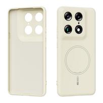 Tikras skysto silikono dėklas Motorola Signature, nematomas, magnetinis, belaidis, sustiprintas, vidutinio minkštumo telefono dėklas Motorola Signature white