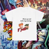 Futurama character t-and kids tshirt, Philip J. Fry, Hilarious Tee, Sci-Fi Enthusiasts, Unique Gift, Comedy Apparel, Geeky Collectibles!, anime lover S gray