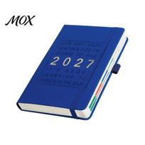 Professional Business Diary 2027 English Weekly Planner A5, 320 Page Schedule Notebook with Elastic Daily for Appointments Band & Pen Holder, violetinė