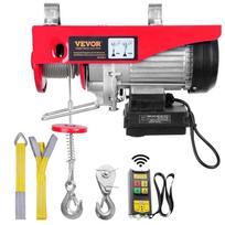 VEVOR Elektrinis keltuvas, 598,7 kg keliamoji galia, 1150W 220V Elektrinė plieninio lyno gervė su belaidžiu nuotolinio valdymo pultu 39 x 15 x 18 cm