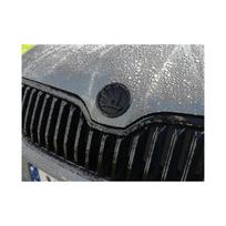 Juodas 90mm emblemos ženklelis 3m lipnus priekinis galinis variklio dangtis bagažinė Skoda modeliams G mažiau