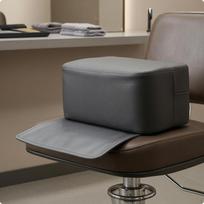 Salon Booster Seat Black Haircut Chair Rectangular Child Hair Cutting Cushion for Children gray