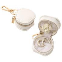 Mini Jewelry Box Keychain Semi-circular Travel Bag Pendant Bag Accessories Portable Ring Box  Gifts