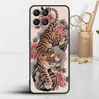 Tiger Crane ART Case For Huawei Honor X8 X9 P50 X7 50 20 8X Play 9A P40 P30 Lite P Smart 2021 Black Phone Coque Huawei P Smart Z black