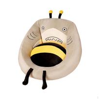 Cartoon Stuffed Animal Shaped Chair Cushion Armrest Pad Half Surrounded Anti Slip Home Seat Bee S beige