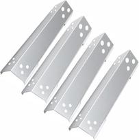 40,2 cm nerūdijančio plieno degiklio dangtelis dujiniam griliui, skirtas Rösle Videro G2 G4 serijoms, liepsnos skirstytuvas, skirtas Rösle Videro G4, G4-s, G4-s Nero, Vario+ ir Sansibar serijoms, 4 vnt.