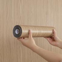 3D medžio rašto grindų tapetai Lipnūs vandeniui atsparūs sienų lipdukai Svetainės Virtuvės Tualeto sienelė Namų Dekoracija Grindų Lipdukas 40x300cm-1roll beige