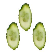 Simulação fatias de pepino artificial frutas vegetais falso comida restaurante exibição janela ornamento fotografia adereços dec beige