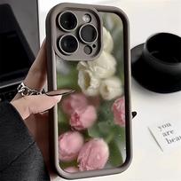 For Xiaomi Redmi 12 13 13C 14C Aesthetic Rose Floral Pattern Covers For Redmi Note 14 13 12 Pro Plus 5G 12S 11S 11 10S Soft Case Redmi Note 13 5G gray