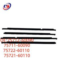 Lexus LX570 Land Cruiser LC200 LC100 Door & Window Glass Seal Strip 75712-60090 black