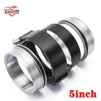 High Quality 5  Exhaust V-band Clamp Quick Release HD Clamp For 127mm Radiator Hose Wastegate Flanges Turbo Dump Pipe juoda
