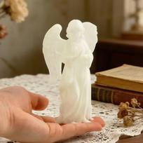 Glow In Dark Cute Fairy Girl Angel Figurine Peaceful Prayer Angels Statues Home Decorative black