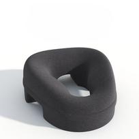 Profesionali saloninė veido pagalvė veidui žemyn masažui, Ergonomiška veido atrama su anga kvėpavimui SPA, veido, blakstienų priauginimui gray