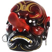 Full Face Japanese Tengu Oni Mask - Cosplay Roleplay Costume Prop Party Decoration brown
