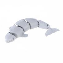 3D Spausdintas Mažas Gyvūnas Sąnarių Lankstus Imitacija Ryklio, Orcos Ornamentas Namų Dekoras Tobula Dovana Draugams Šeimai as the picture white