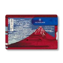 VICTORINOX SwissCard Ukiyo-e Red Fuji Red Multi-Tool (0.7100.TX6) blue