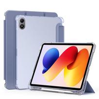 Case For Redmi Pad 2 Pro 12.1-inch , With Pen Holder, Transparent Back Cover pilka spalva