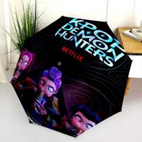 K-Pop Demon Hunters: Netflix Animation Folding umbrella 8 paraphenoid bones travel Sun umbrella Three folds light